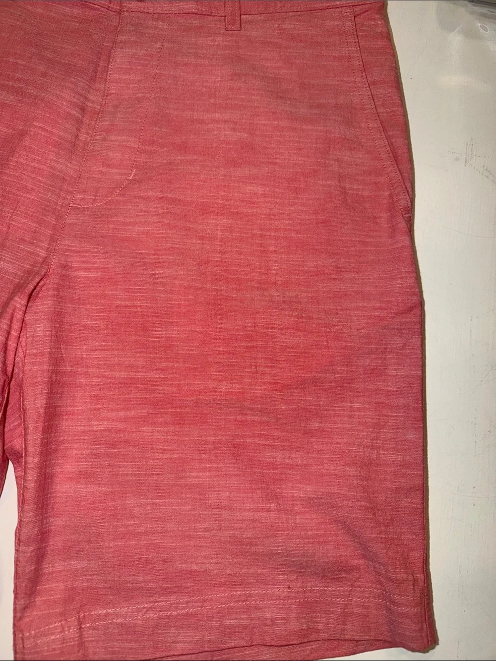 Roundtree & Yorke Coral Heather Flat Front Men’s Shorts